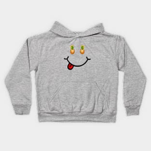 Pineapple & Smile (in the shape of a face) Kids Hoodie